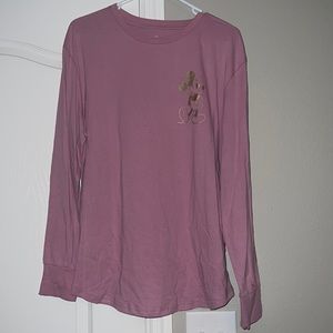 Disney Long Sleeve EARidescent Pink tee